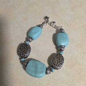 Brighton Turquoise and Silver Bracelet